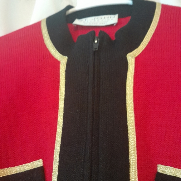 Like New ST. JOHN'S KNIT by Marie Grey Jacket Medium - Picture 2 of 5